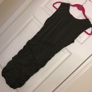 Diane von Furstenberg Hunter Green Ruched Dress